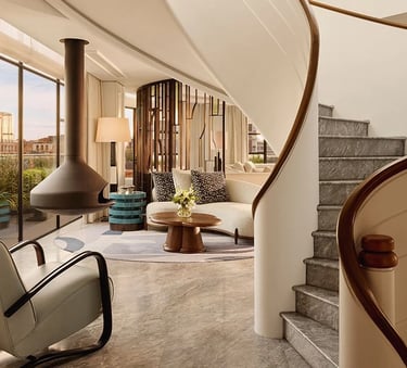 Claridge’s luxury suite interior Mayfair London