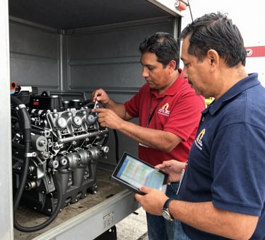 revisión de parámetros de motor tratado con Integral 7