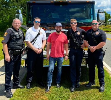 Firefights  endorsement letter supporting Austin Arthur, former firefighter paramedic in Orange Coun