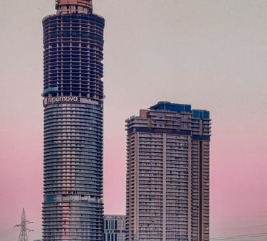 Noida skyline city buildings with expert painters from Good Day House Painting & Renovation Services