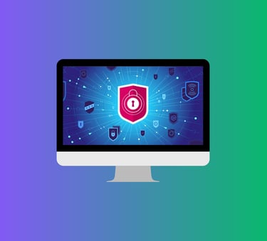 Photo of computer with secure image