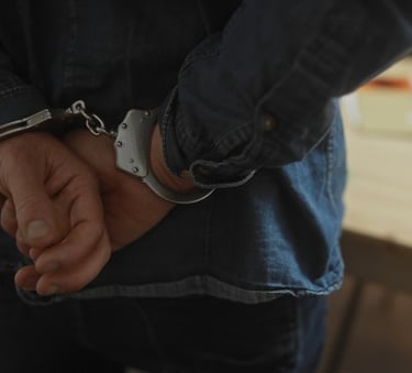 man in handcuffs