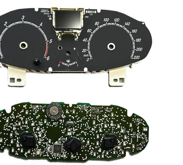 Cuadro visto desde su placa interna de demostracion para comprender como en Clairicar hacemos las reparaciones de cuadros