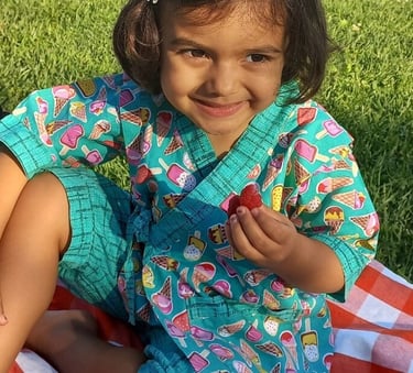 Kimono infantil jinbei