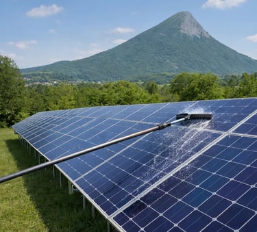 Nettoyage panneaux solaires pays de gex