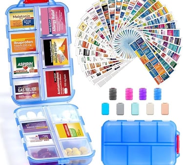 Medicine Pill Organizer for Travel