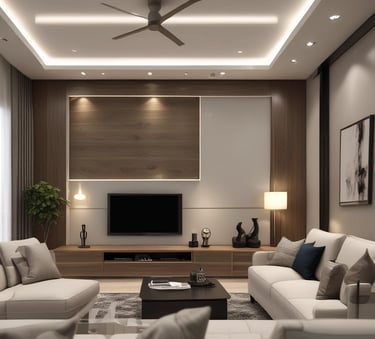 Bright living room with modern inventory