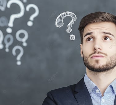 imagem de um rapaz pensando refletindo.