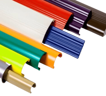 Pintura Eletrostática em Perfis de Alumínio diversas cores