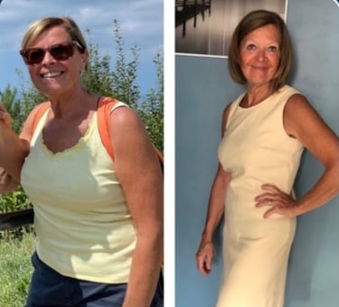 Avant Après 65 ans -bien-être digestif et perte de poids douce