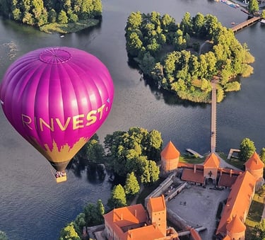 hot air balloon flight vilnius or trakai