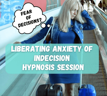 release anxiety around decisions hypnosis