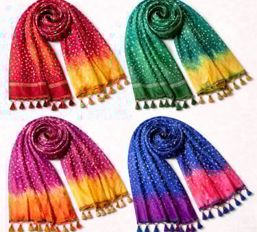 Chunri tie dye shawls