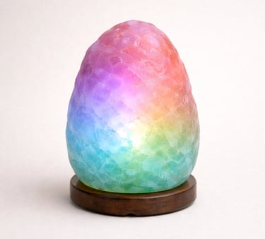 LED Himalayan salt night lamp multicolor ambient lighting