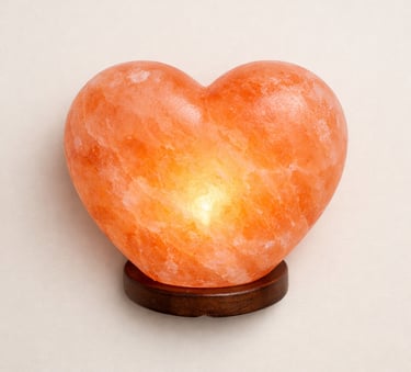 Heart shape Himalayan salt lamp decorative gift lighting