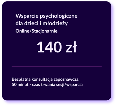 Wsparcie psychologiczne dla dzieci i młodzieży