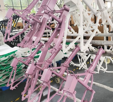 folding e bike frames with controller box