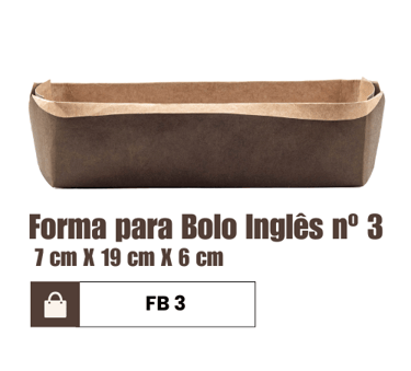 Forma para bolo inglês descartável