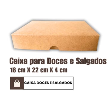 Caixas para doces e salgados