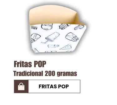 Caixa batata frita 200gr