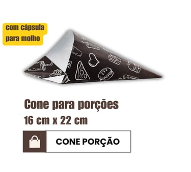 Cone para porções