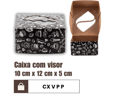 Caixa com visor