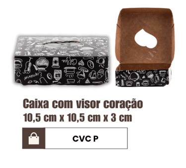 Caixa com visor