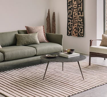 tapis modèle LINOS CINNAMON de la marque ROMO en laine
