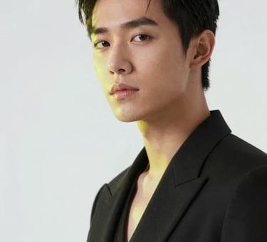 A close-up, high-fashion portrait of a stylish content creator in a minimalist setting, lit with sharp cinematic lighting and subtle #F2FF00 neon reflections, high-performance aesthetic.