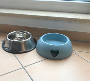 Hundeurlaub in der Ferienwohnung in Juliusruh - Hundenäpfe