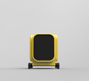 Bapsule : Portable metal food pop-up with sleek counter space.