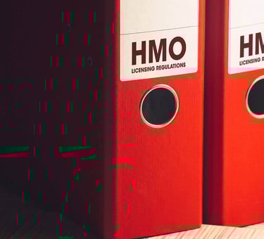 A binder containing list of all HMO specifications 