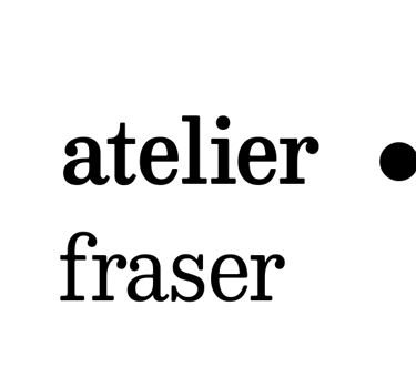 This images displays the logo of Atelier Fraser.