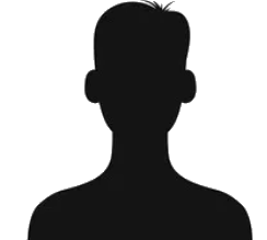 a simple black icon of a person