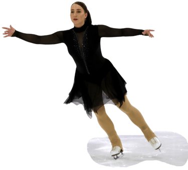 Adult skater skating a program