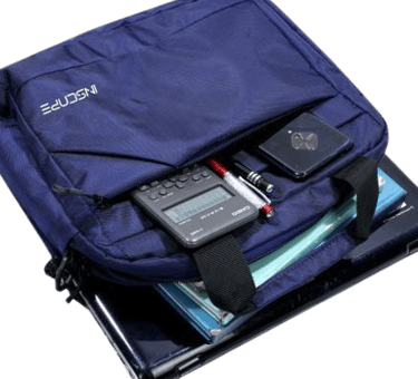 a laptop bag with multiple compartments
