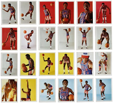 1971 Fleer Harlem Globetrotters Basketball Cards No. 1 thru 24