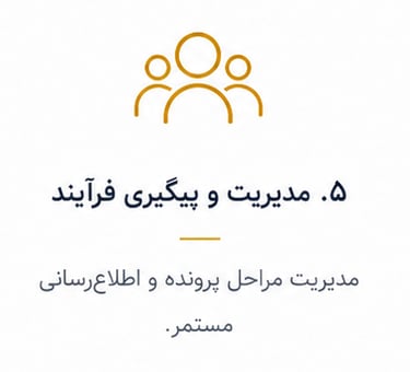 مدیریت و پیگیری فرایند مراحل پرونده و اطلاع رسانی مستمر