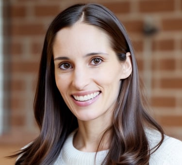 a woman with long hair and a white sweater