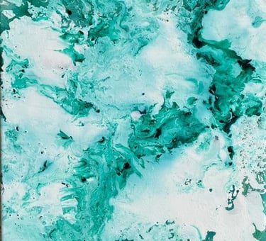 Winter algae - Tableau art abstrait - art contemporain - acrylique sur toile