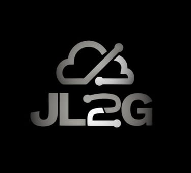 a cloud computing logo with the word jjl2g