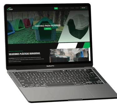 Página web de empresa plástica