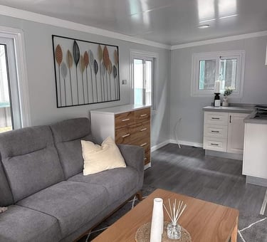 Salon maison modulaire