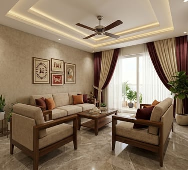 3d visualization living room