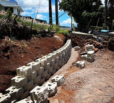 retaining wall masonry in honolulu, hawaii