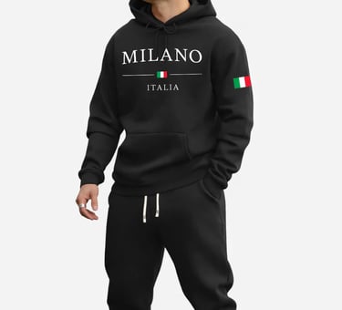 Blusa Moletom de Frio Itália Milano Bandeira Utilidades - Faz-Tudo