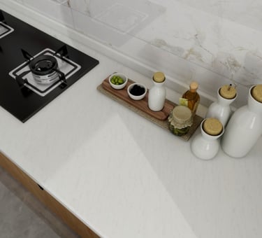 COCINA DE CUARZO FLYING SNOW