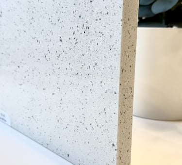 plancha de cuarzo blanco galaxy