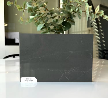 plancha gris con suaves y delicadas vetas blancas