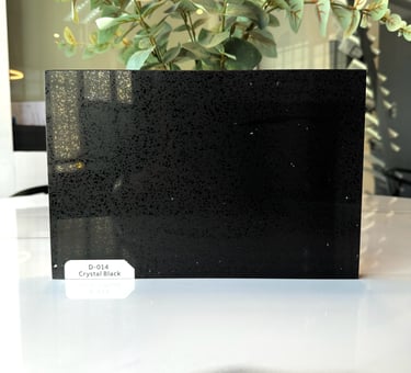 plancha de cuarzo galaxy negro